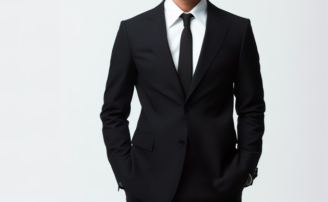 仕事用のスーツは「今風の略式喪服」になっています※画像はAIが作成したイメージです（buritora/stock.adobe.com）
