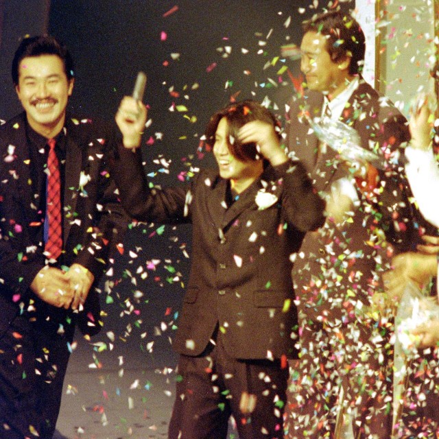 チェッカーズのラストステージとなった紅白歌合戦＝1992年