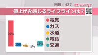 値上げを感じるライフラインは？【みんなに聞いてみた】