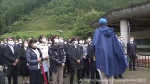 津波被災の震災遺構　宮城・石巻市立大川小学校で県内の新任校長対象の学校防災研修会