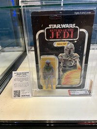 展示された「スター・ウォーズ」関連グッズ＝幕張メッセ