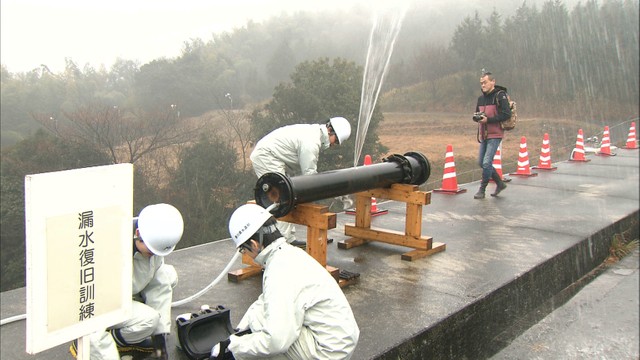 阪神淡路大震災から２３年　浄水場で震災対策訓練　香川・三豊市
