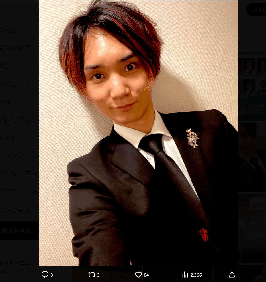 才藤大芽のX（@taiga365ib）より