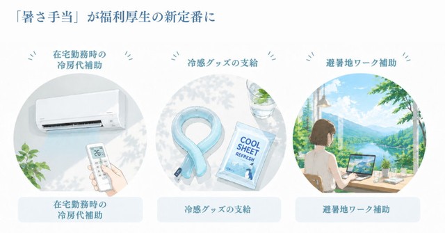 「暑さ手当」が福利厚生の新定番に（出典：SHE株式会社 調べ）