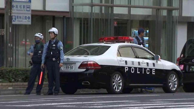 事件があった現場　高松市亀井町