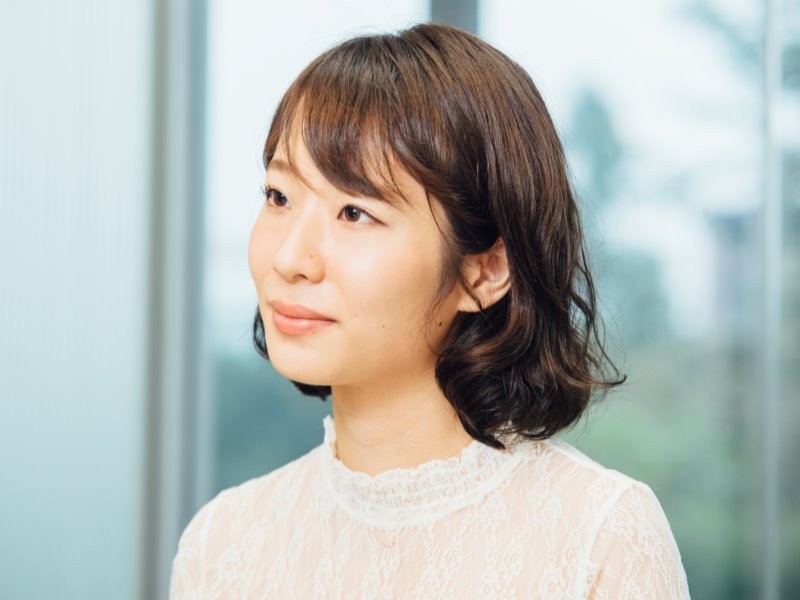 この役は運命を感じた、と話す佐藤晴菜さん。（上村雄高さん　撮影）