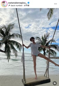 渡邊渚インスタグラム（＠watanabenagisa_）より