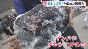 鉱物や宝石など珍しい石が並ぶイベント　仙台・夢メッセみやぎ