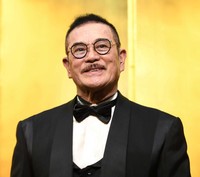芸能生活60周年記念祝賀会での千葉真一さん。アクション俳優として国際的に活躍した（2019年撮影）