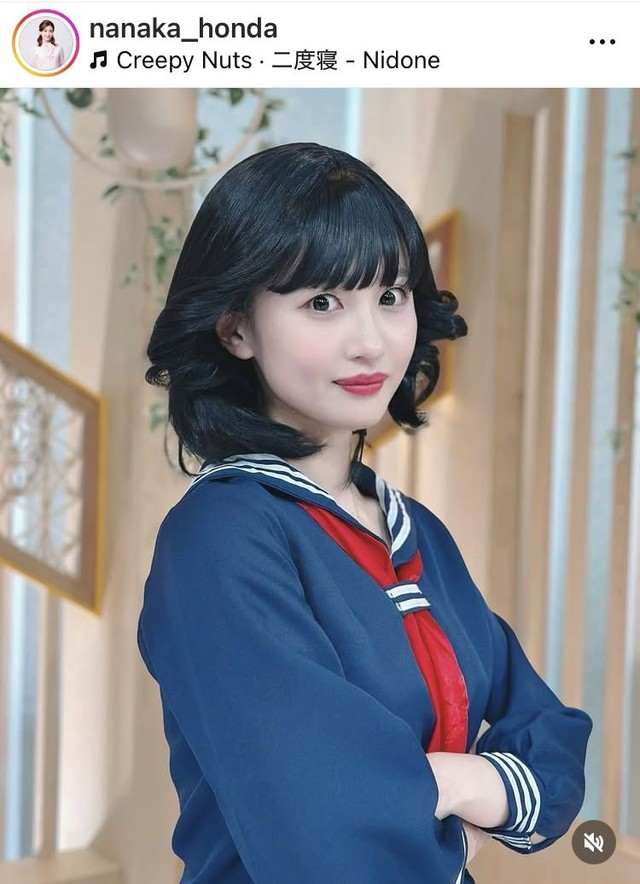 本田奈也花アナウンサーのインスタグラム＠nanaka_hondaより