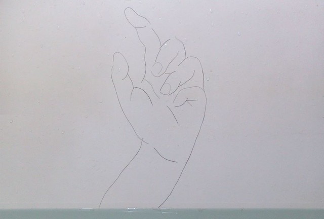 髪の毛で作ったとは思えない詳細な手の形 ※杉浦由梨さん提供