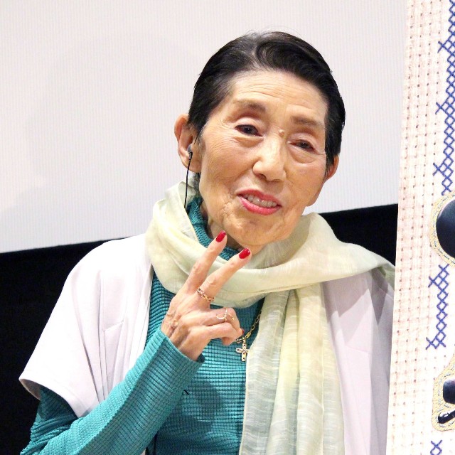 イベントに出席した東海林のり子=2025年