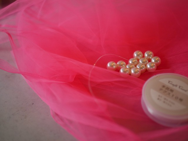 首元のチュールは手作りだそう／nomiさん（@nooomi05230）提供