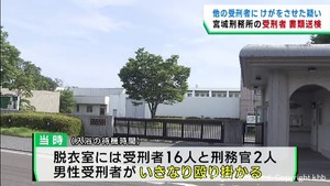 宮城刑務所の男性受刑者　他の受刑者への傷害容疑で書類送検