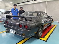 再塗装し、輝きを取り戻したＲ３２型スカイラインＧＴ―Ｒ