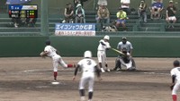 岡山朝日／先制打林選手