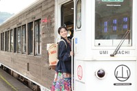 ついに念願の「海幸山幸」に乗車！（写真は飫肥駅にて）