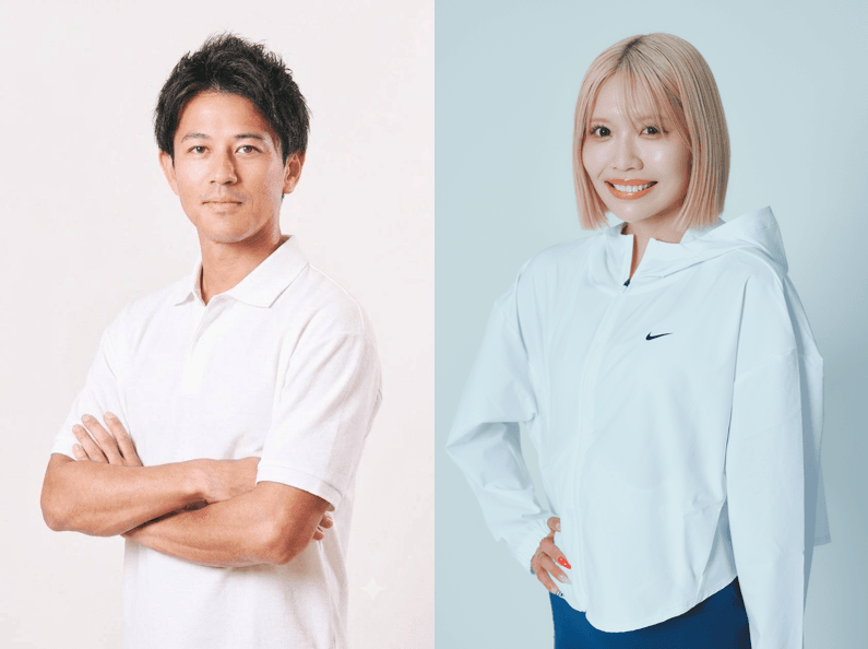 (左)江里口匡史さん(大阪ガス所属) (右)中島ひとみ選手(長谷川体育施設所属)