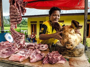 世界一ムスリムが多いインドネシアで開かれた「豚まつり」　その狙いは　