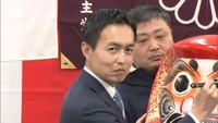 平沼正二郎さん（自民・前）　8日