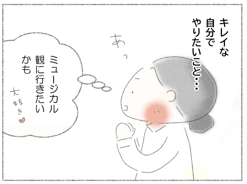 キレイになる目的はミュージカル（Q子さん提供）