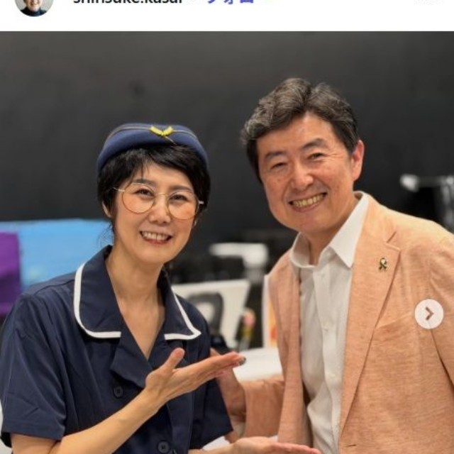 笠井信輔のインスタグラム＠shinsuke.kasaiより　十勝令子と