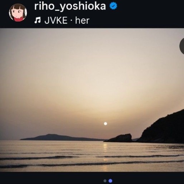 吉岡里帆のインスタグラム＠riho_yoshiokaより