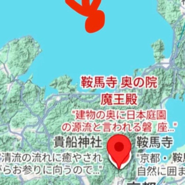 地図上では、このあたりと推測している／門田愛さん（kadotaai_nigaoe.ai.house）提供