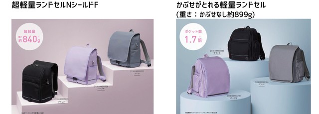 ニトリの2025年入学モデルの軽量ランドセル（ニトリホールディングス提供）