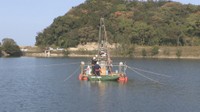 池の底を掘って「災害の歴史」を調査　大池　東かがわ市　10日