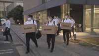 県警の家宅捜索　新見市役所南庁舎　6日