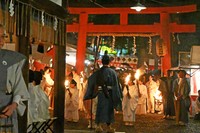 古式の神事「追儺式」が始まりました（２０２５年２月１日撮影）
