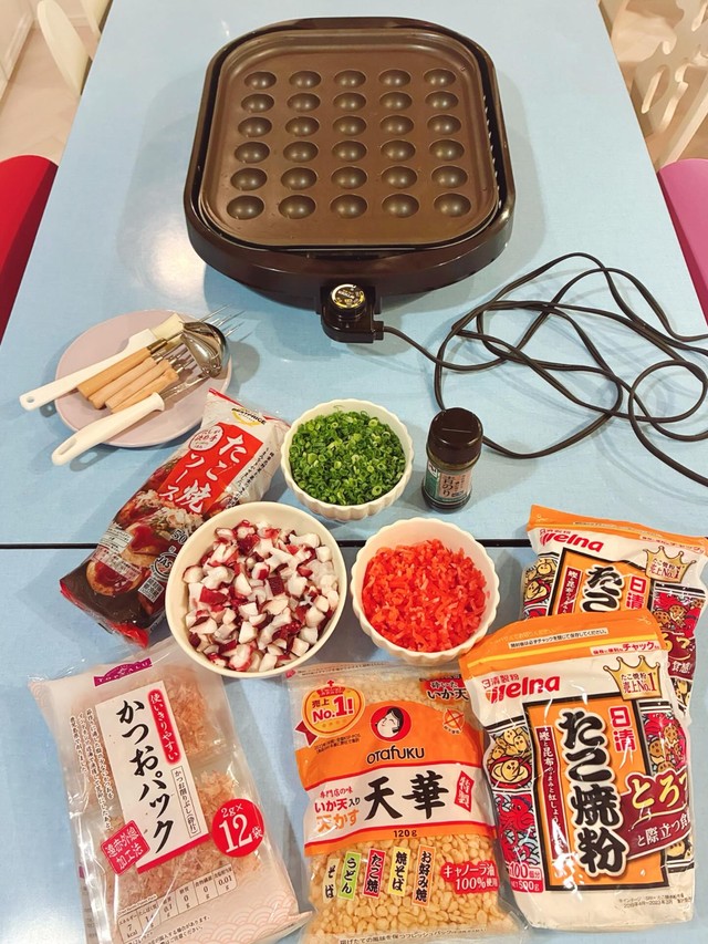 夜はたこパ、翌朝はアサイーボウルを食べたそう／85mikiさん（@85miki）提供