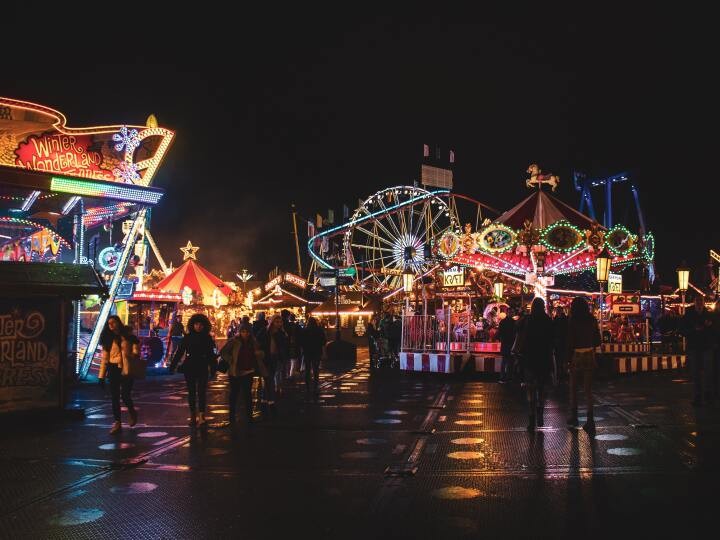 miki様オーダー テディベアと夜の遊園地