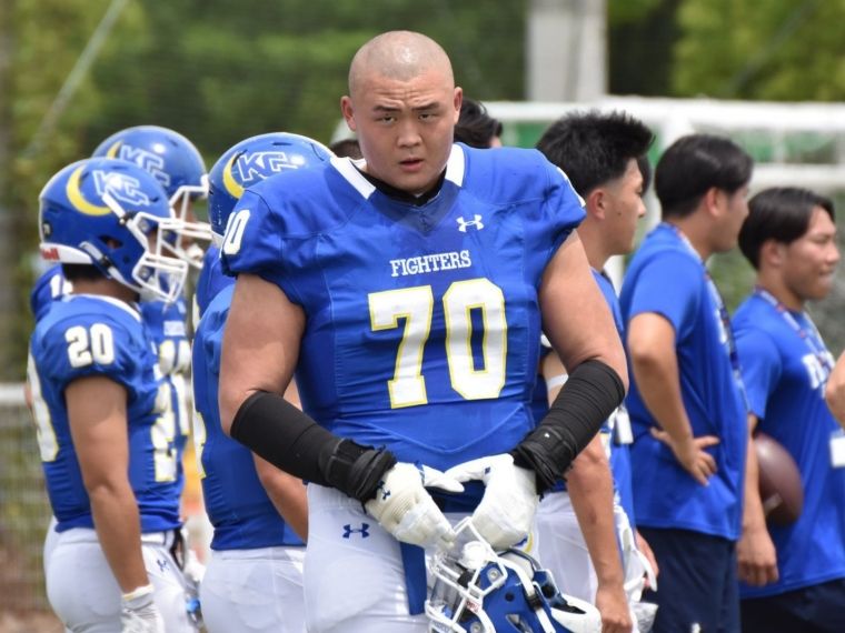 アメフト - 関西学院大・谷内志郎 オフェンスラインとして史上初の