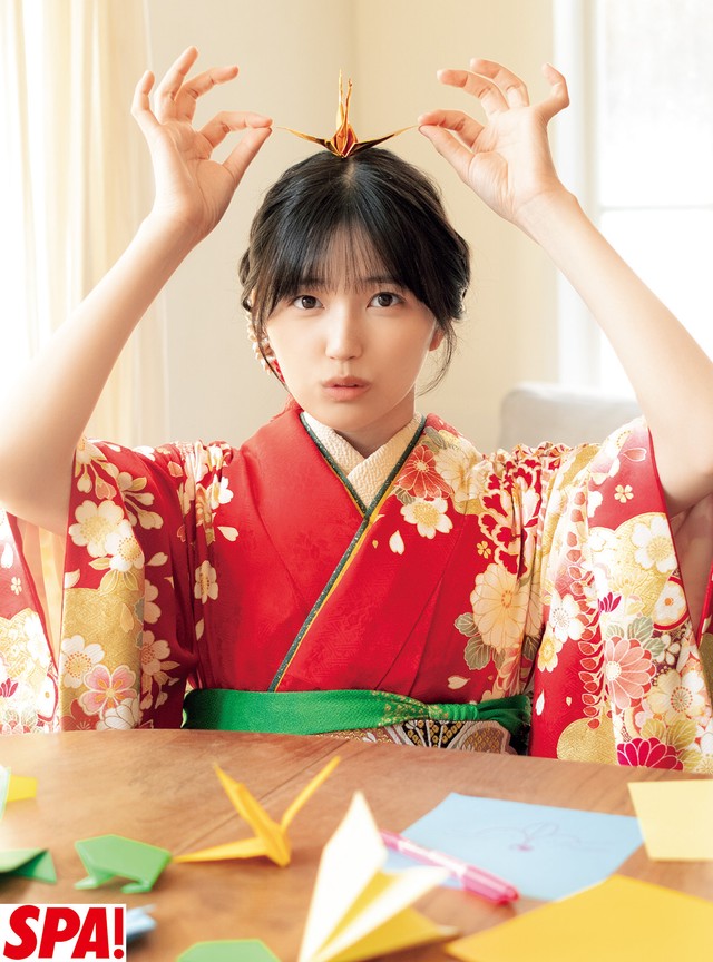 五百城茉央（撮影／鈴木ゴータ　ヘアメイク／佐藤友梨　スタイリング・着付け／角藤智美）