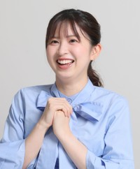 西尾桃アナウンサー（撮影・石井剣太郎）