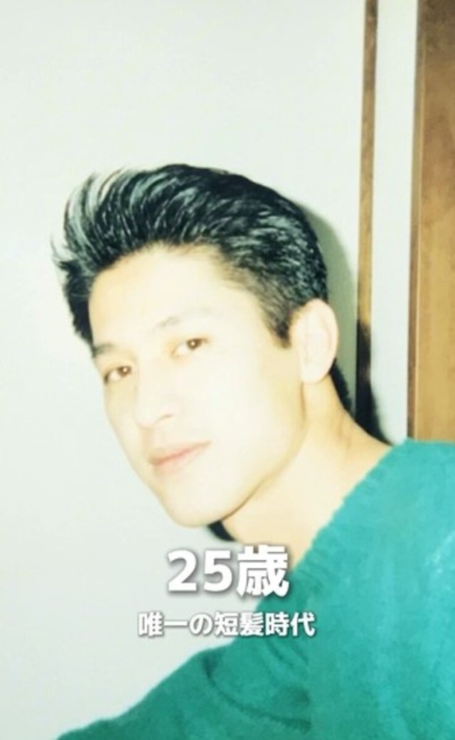 25歳の頃 唯一の短髪時代／BOBさん（@bob_lakesidehome）提供