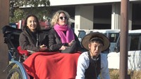 城泊での人力車による遊覧体験