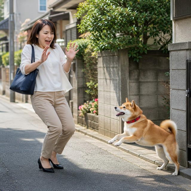 近所の犬に噛まれた！これって治療費請求できるの？　※この画像はAdobe Fireflyで作成したイメージです