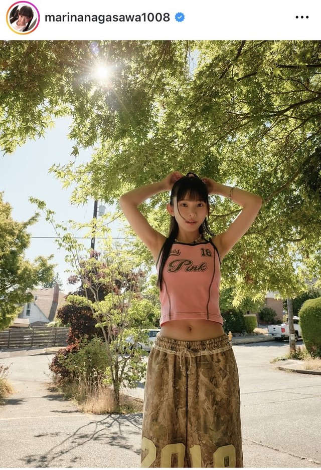 長澤茉里奈インスタグラム＠marinanagasawa1008より