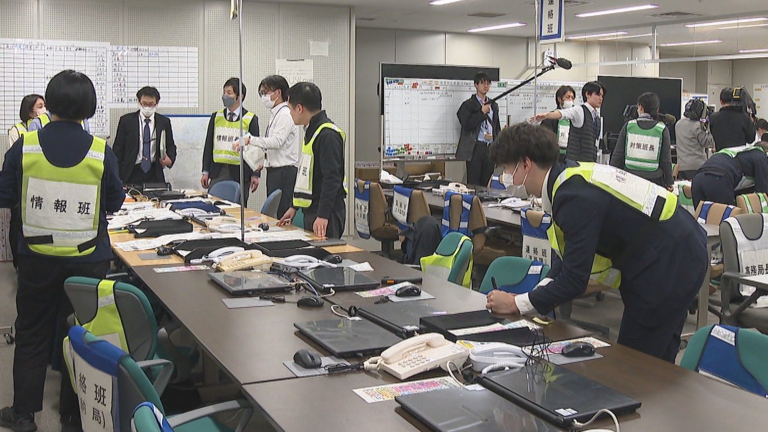 香川県庁で災害対応研修 南海トラフ地震臨時情報「巨大地震警戒」が