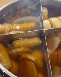 冬限定でおでんも登場、ちくわ、あつあげ、すじにく、ごぼう天など、各130円（画像：天然温泉　清児の湯　Xより）