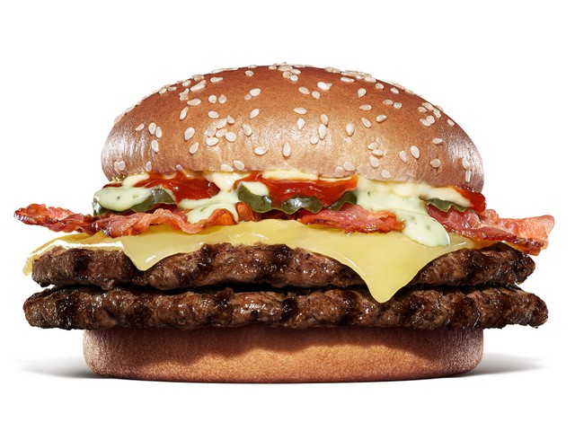 バーガーキング「ダブルビーフ ビッグマウスホワイトバーガー」 