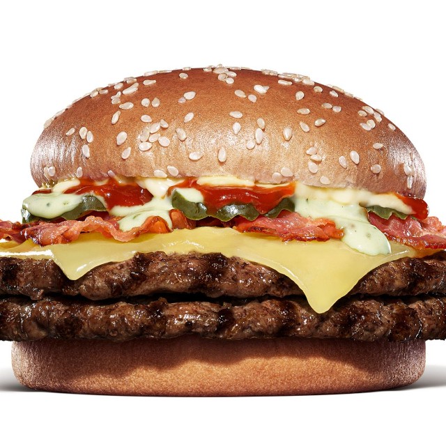 バーガーキング「ダブルビーフ ビッグマウスホワイトバーガー」 