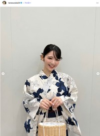 鎮西寿々歌さんの公式インスタグラムから