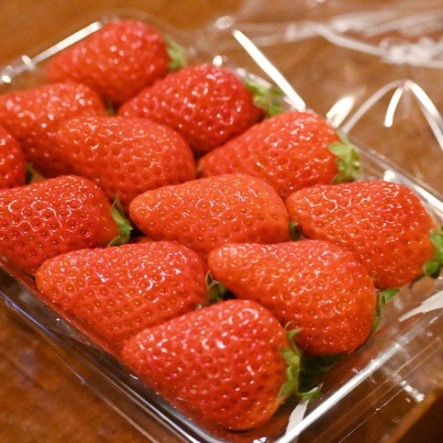 大分県で生まれたいちご「ベリーツ」（写真／Lmaga.jp編集部）