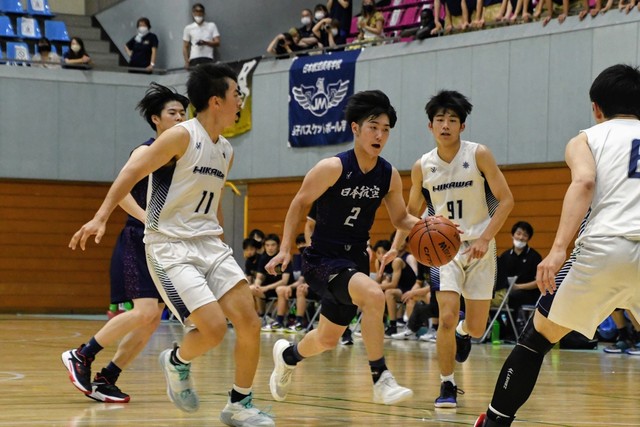 【男子決勝】日川―日本航空（全国高校総体バスケ山梨県大会2022）