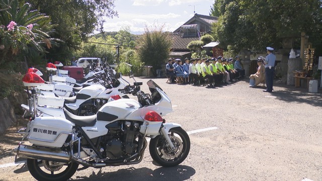 交通安全祈願祭　讃岐輪楽オートバイ神社　香川・三木町