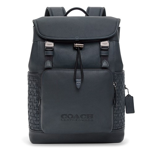 500_5　C2667_JIBHP_LEAGUE FLAP BACKPACK IN WOVEN LEATHER-RGB-HR300